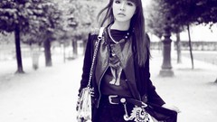 Woman asians bangs models