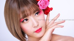 Woman asians bangs models Korean Heo Yoon Mi