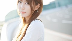 Woman asians bangs models Korean Heo Yoon Mi