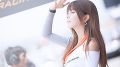 Woman asians bangs models Korean Heo Yoon Mi