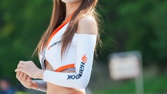 Woman asians bangs models Korean Heo Yoon Mi