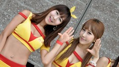 Woman asians bangs models Korean Im Min Young