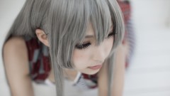Woman asians bangs models nyaruko cosplay Haiyore! Nyaruko-san