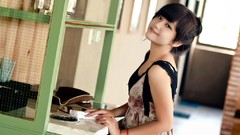 Woman asians bangs Viet Nam