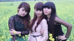 Woman asians bangs vietnamese