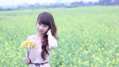 Woman asians bangs vietnamese