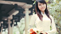 Woman asians bangs vietnamese Viet Nam