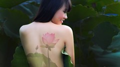 Woman asians black hair vietnamese Viet Nam