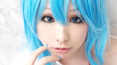 Woman asians blue hair touwa erio denpa onna to seishun otoko 