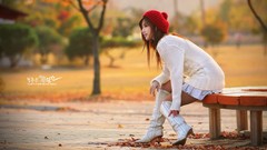 Woman asians boots models Korean Song Jina