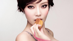 Woman asians bra boobs bunny ears