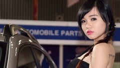 Woman asians braids black hair vietnamese