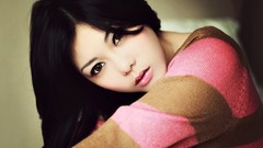Woman asians brown eyes models Valentine Fannie brenditaworks