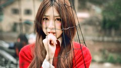 Woman asians brunettes