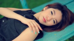 Woman asians brunettes