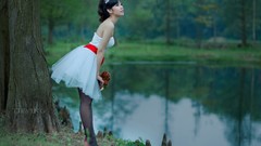 Woman asians brunettes