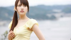 Woman asians brunettes bangs