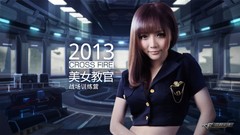 Woman asians brunettes bangs cosplay