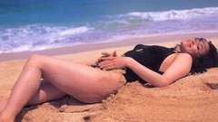 Woman asians brunettes bikini beach girls