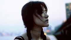 Woman asians brunettes braids