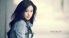 Woman asians brunettes denim clothing