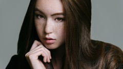 Woman asians brunettes freckles Ed McGowan alison