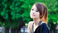 Woman asians brunettes Mikako Zhang Kaijie