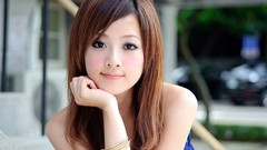 Woman asians brunettes Mikako Zhang Kaijie