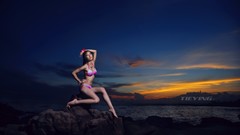 Woman asians brunettes models