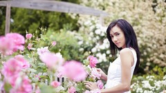 Woman asians brunettes models