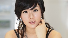 Woman asians brunettes models Korean Hwang Mi Hee