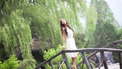 Woman asians brunettes models Korean Lee Ji Min