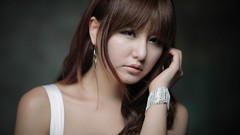 Woman asians brunettes models Korean Ryu Ji Hye