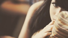 Woman asians brunettes portraits