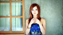 Woman asians brunettes redheads Mikako Zhang Kaijie