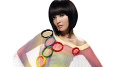 Woman asians brunettes short hair black hair Angela olympics 