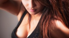 Woman asians cleavage