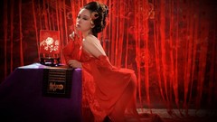 Woman asians cosplay chinese dress