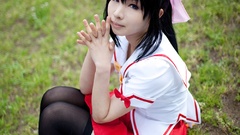 Woman asians cosplay Omamori Himari Midori Kanda
