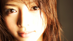 Woman asians faces bangs