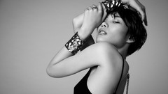 Woman asians grayscale