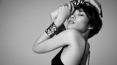 Woman asians grayscale