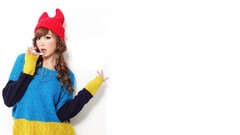 Woman asians Korean Simple Background Lee Eun Hye