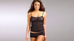 Woman asians lingerie brunettes models see-through Jarah 