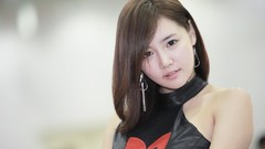 Woman asians long hair brunettes models Korean depth of field 