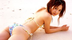 Woman asians long hair lingerie brunettes underwear bikini