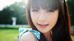 Woman asians long hair models Korean