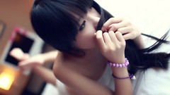 Woman asians lying down