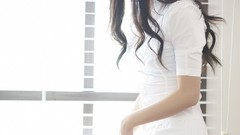 Woman asians models black hair Korean Cha Sun Hwa