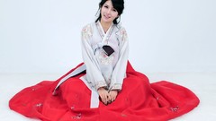 Woman asians models black hair Korean Cha Sun Hwa